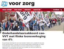 Tablet Screenshot of fnvvoorzorg.nl